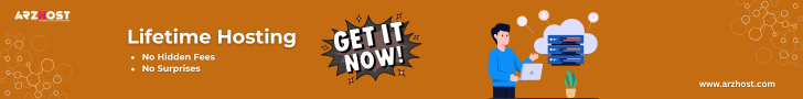 Affordable lifetime web hosting by Arzhost with no hidden fees or extra charges